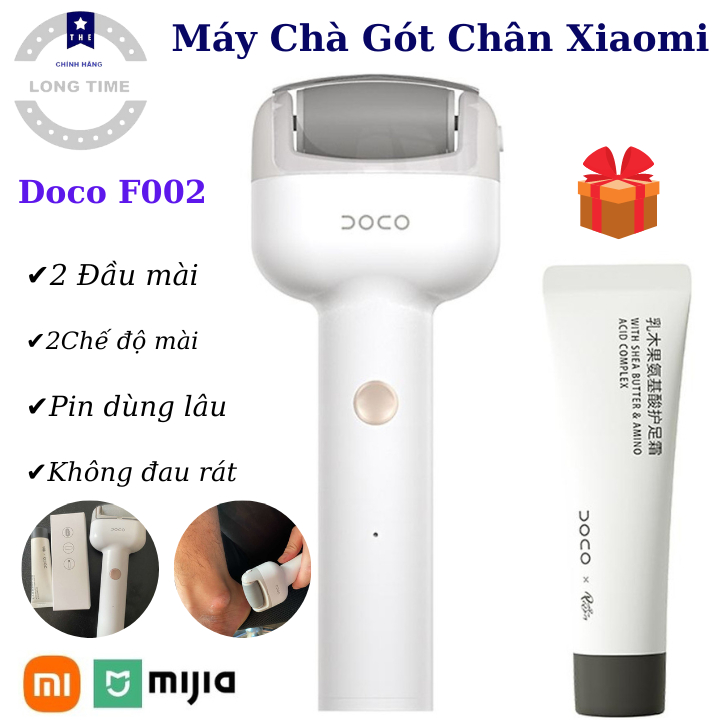 Máy Chà Gót Chân Xiaomi - Tặng kèm kem dưỡng , 2 đầu mài , 2 chế độ mài , Loại bỏ vết chai , Da chết , Chống nước