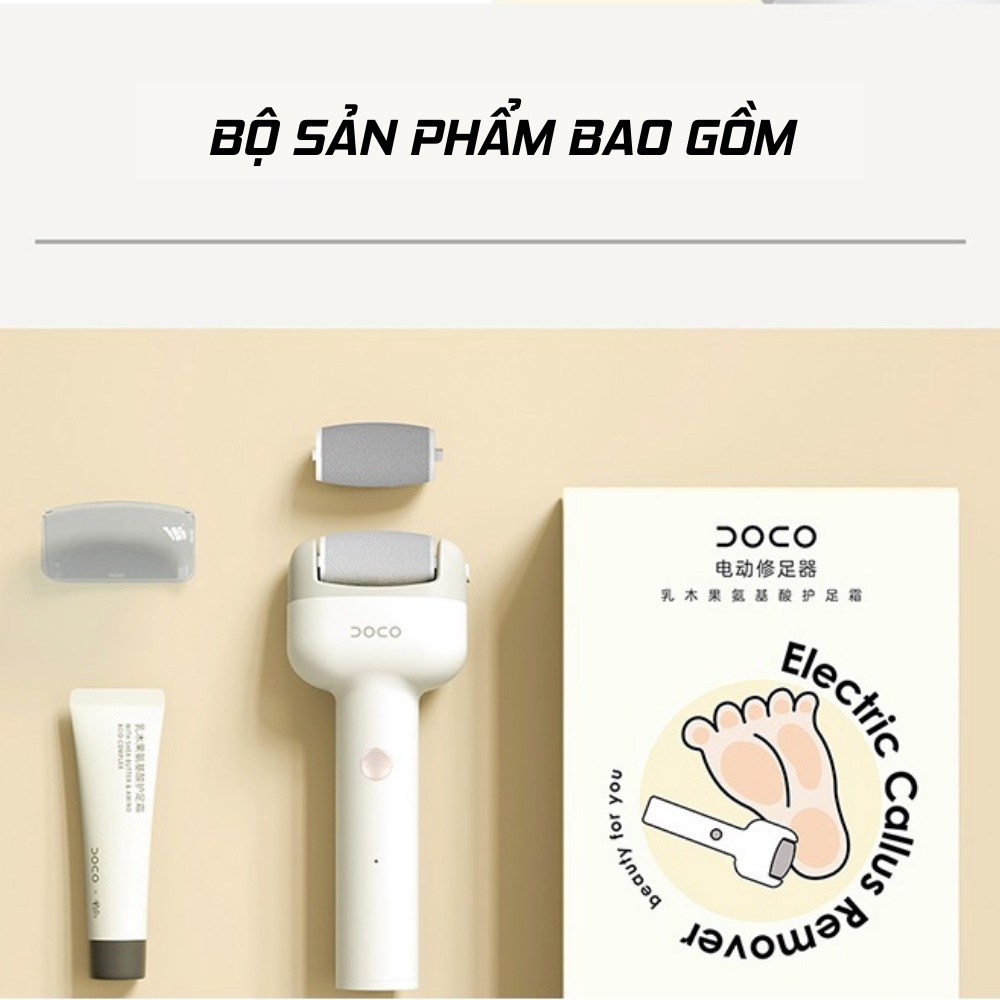 Máy Chà Gót Chân Xiaomi - Tặng kèm kem dưỡng , 2 đầu mài , 2 chế độ mài , Loại bỏ vết chai , Da chết , Chống nước