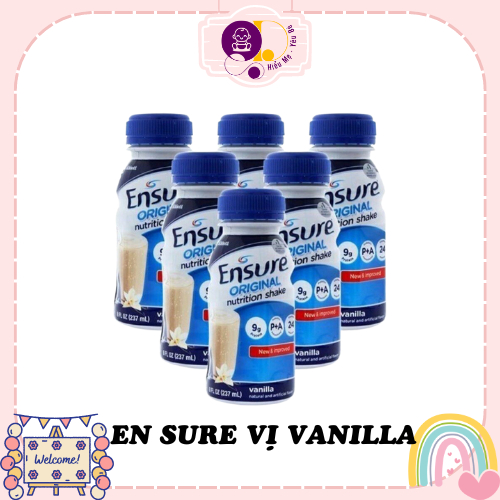 [HCM] Lốc 6 chai sữa nước Ensure Original vani 237ml