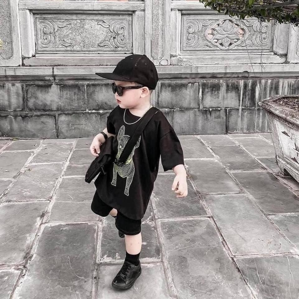 B960- BỘ ĐÙI ĐEN TRẮNG HÌNH CHÓ