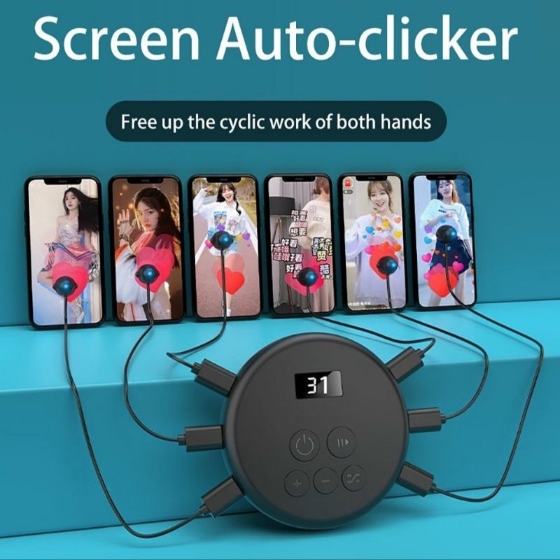 Nhặt xu tiktok, thả tim tăng tương tác, hỗ trợ live tream, tự động bấm màn hình, auto click, autotab, bấm nhiều màn hình