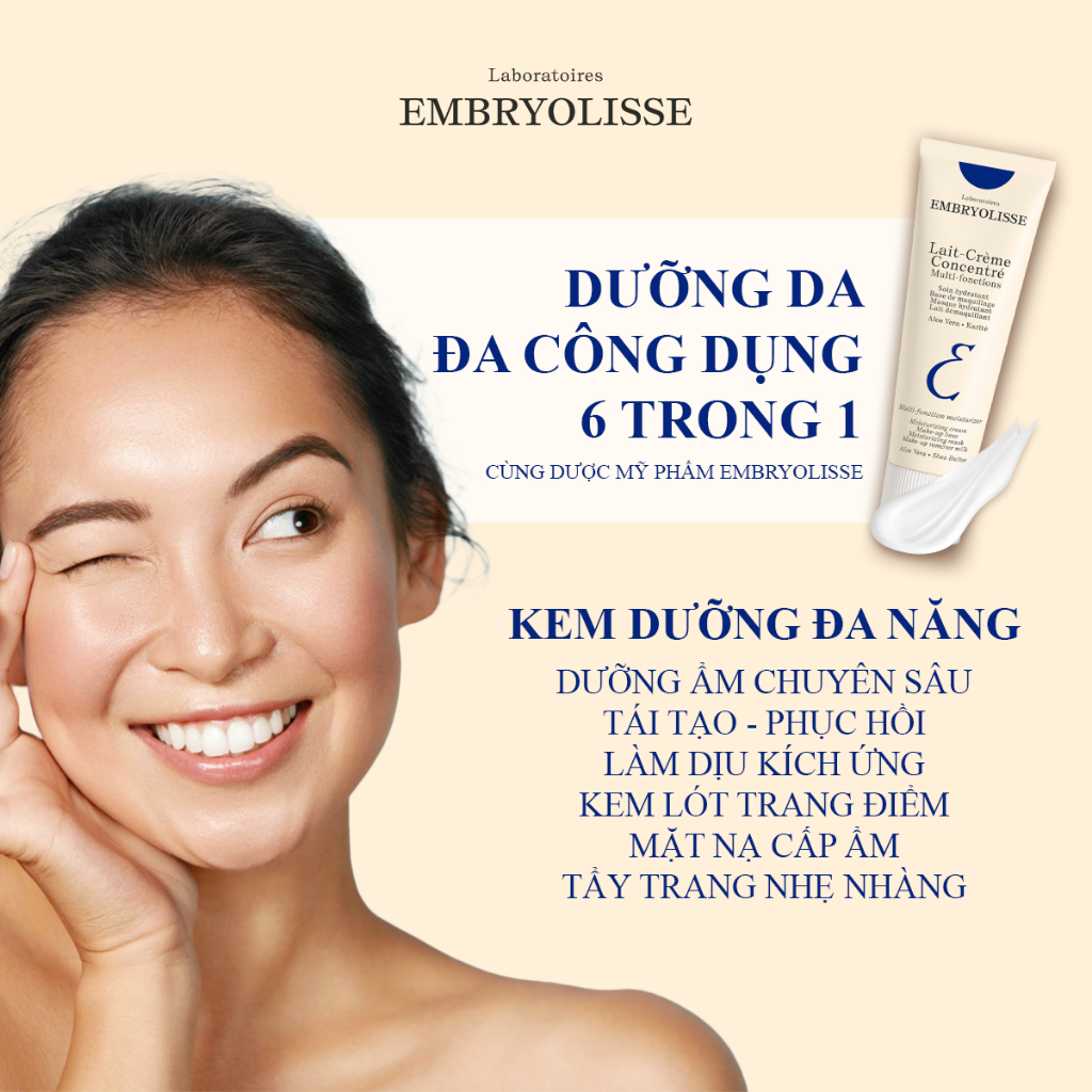 [HANNAH x EMB] Sữa Dưỡng Ẩm Siêu Phục Hồi Embryolisse Lait Creme Concentre 30ml Tặng 2 Mẫu Thử Lait Creme Concentre 2ml