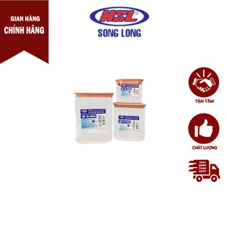 Bộ 3 hộp thực phẩm vuông Hàn Quốc 2820 Song Long
