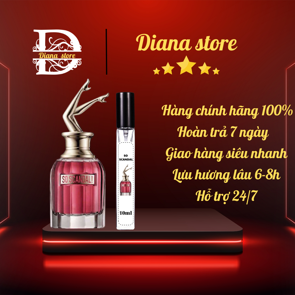 Nước Hoa Nữ Jeanpaul Gaultier SO SCANDAL Chiết Dạng Xịt Mẫu Thử 10ml
