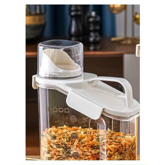 Hộp đựng Ngũ Cốc Có Miệng Vòi Rót , Hộp Đựng Hạt, Bột Giặt, Hộp đựng Thức Ăn Cho Thú Cưng