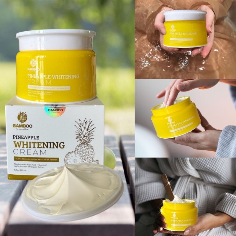 💥Siêu phẩm 2023💥 Kem Body Dứa Bamboo - trắng mịn da, se khít lcl