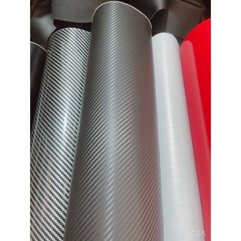 Decal màu đen các bon nhám cao cấp, Decal dán xe máy ô tô