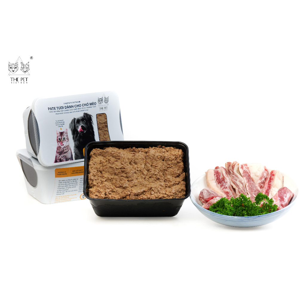 01Kg Pate Tươi Cho Chó Mèo Vị Heo THEPETVN (Pork and liver)