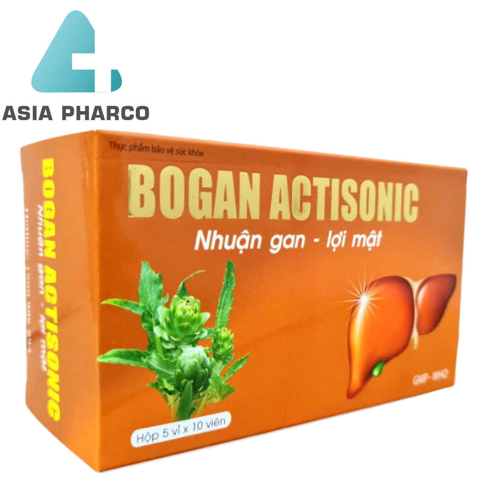 Bogan Actisonic Hỗ trợ bảo vệ tế bào gan, tăng cường chức năng gan - Hộp 50 viên