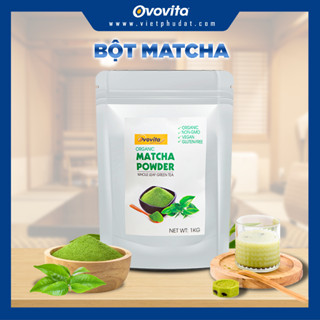 Bột Matcha OVOVITA Nhập Khẩu Túi 1kg Làm Bánh và Trà Sữa