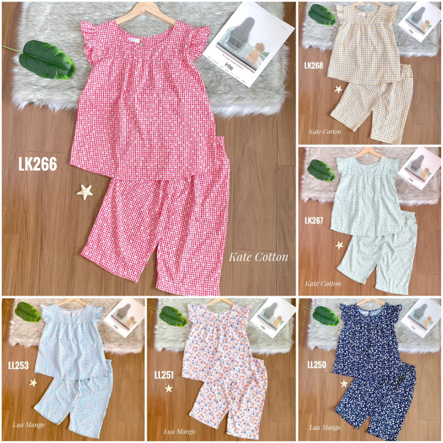 Đồ Bộ Nữ Mặc Nhà LUCKY Lửng Cánh Tiên Xinh Xắn Vải Mềm Mát