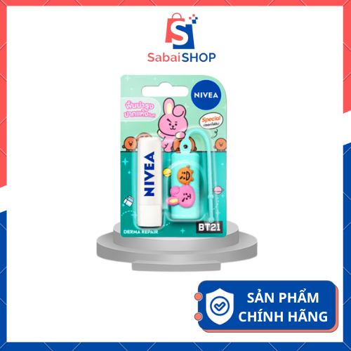 Son dưỡng Nivea BT21 Lip Care BTS chính hãng Thái Lan Sabaishop
