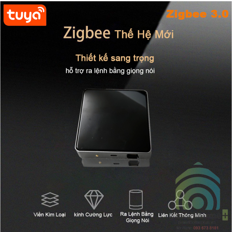 Trung Tâm Điều Khiển Nhà Thông Minh Đa Phương Thức Tuya Dual Multi Zigbee BLE THA3v3