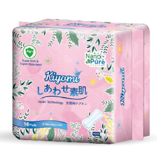 Băng vệ sinh hàng ngày Nhật Bản Kiyomi Nano Pure siêu thấm hút - Bịch 16 miếng