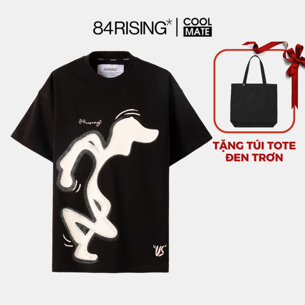Áo Thun T-shirt Oversize 84RISING Walk Tee MÀU ĐEN - Thương hiệu 84RISING