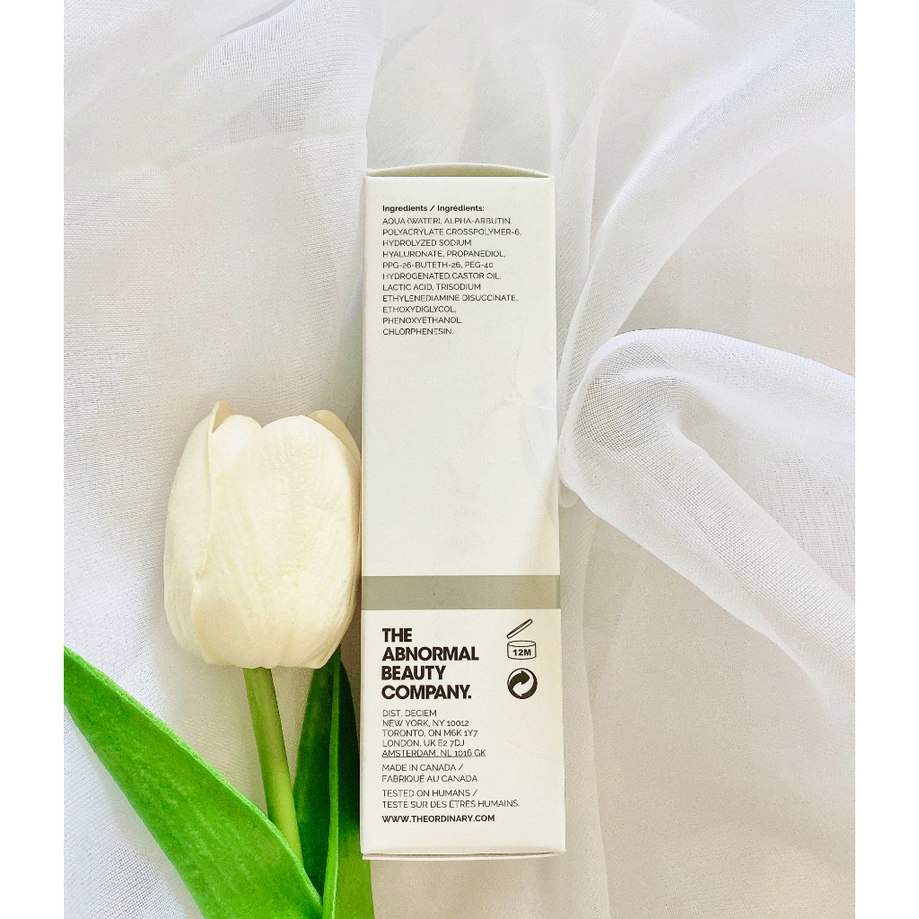 Tinh Chất The Ordinary Alpha Arbutin 2% + HA dưỡng trắng, mờ thâm nám 30ml