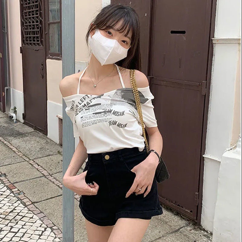 áo croptop cổ tim kèm dây buộc có thể sáng tạo để buộc thành nhiều kiểu cd18