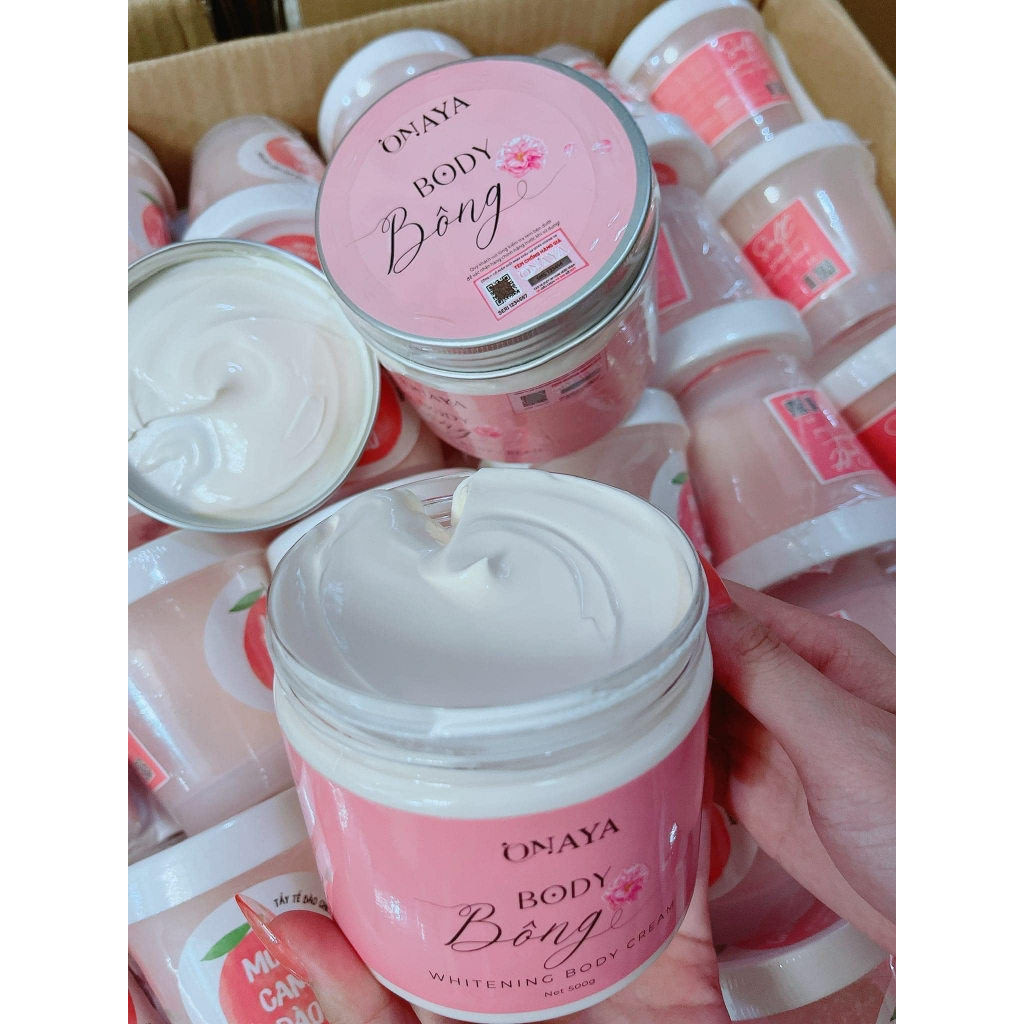 KEM BODY BÔNG ONAYA CHÍNH HÃNG - KÍCH TRẴNG, DƯỠNG TRẮNG SIÊU NHANH SAU 7 NGÀY