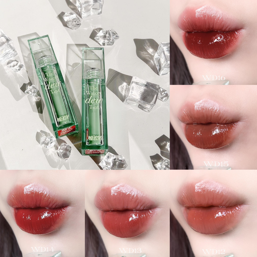 Son Tint Lì, Lâu Trôi Cho Đôi Môi Ẩm Mịn Merzy The Watery Dew Tint