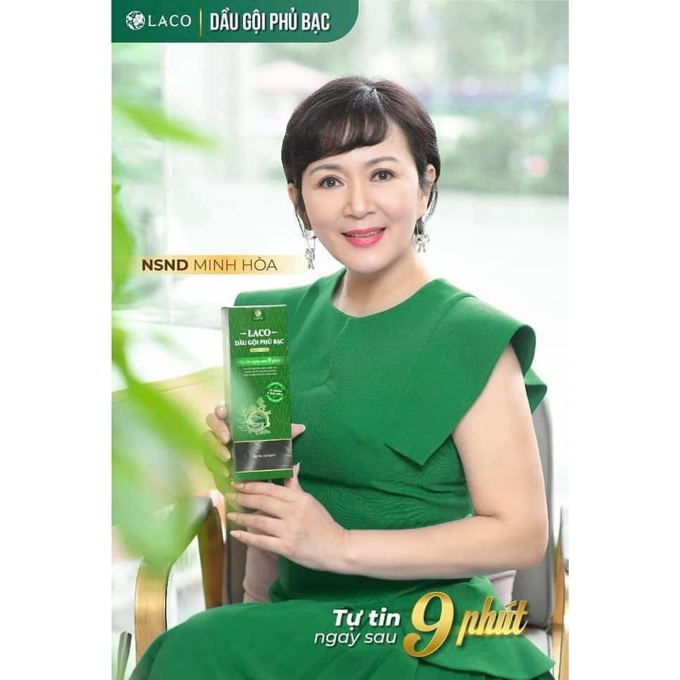 Dầu Gội Phủ Bạc Laco 9 phút nhuộm tóc thảo dược