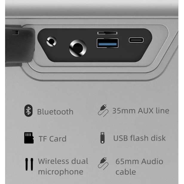 Loa Karaoke Bluetooth 5.2 Xdobo King Max Công Suất 140W, Chống Nước IPX6, Hỗ Trợ Hát Karaoke, Thẻ TF, USB, Jack AUX