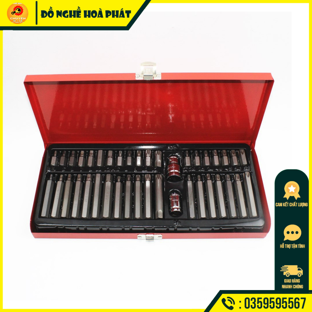 Bộ hoa thị và lục giác 40 chi tiết cho xe ô tô