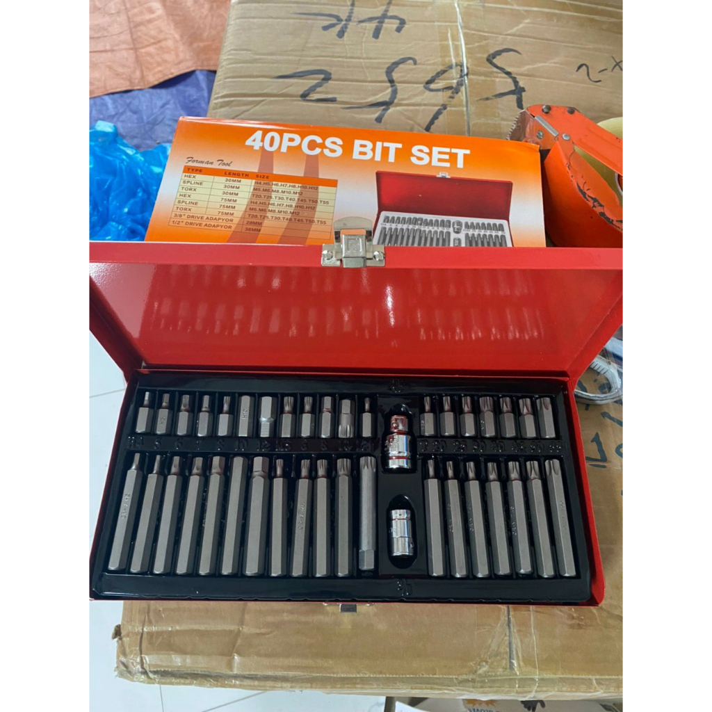 Bộ hoa thị và lục giác 40 chi tiết cho xe ô tô