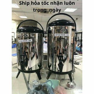 (giao hỏa tốc) Bình ủ trà giữ nhiệt inox 304(6L,8L,10L,12L)