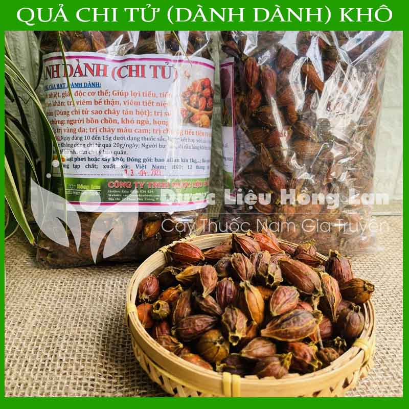Thảo dược QUẢ DÀNH DÀNH (CHI TỬ) khô sạch đóng gói 500gram - ctyduoclieuhonglan