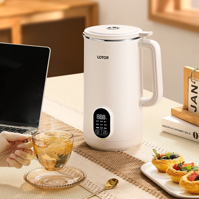 Máy Làm Sữa Hạt Lotor DJJ-100 Máy Xay Nấu Đa Năng 6 Lưỡi Công Suất Làm Nóng 1000W Nấu Đồ Ăn Dặm Cho Bé, Xay Sinh Tố