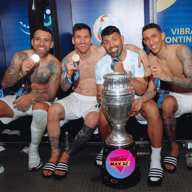 Dép Adidas đúc nguyên khối siêu nhẹ, dép unisex quai ngang đẹp dáng thể thao chống nước hàng mới full box