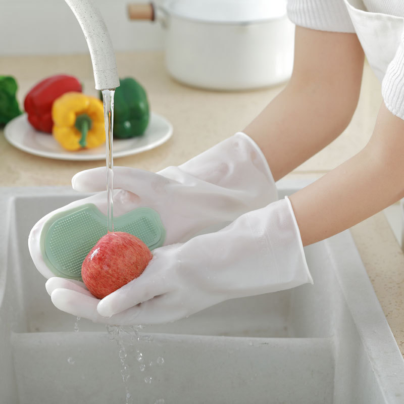 Găng tay gai silicon rửa chén giặt đồ tiện lợi