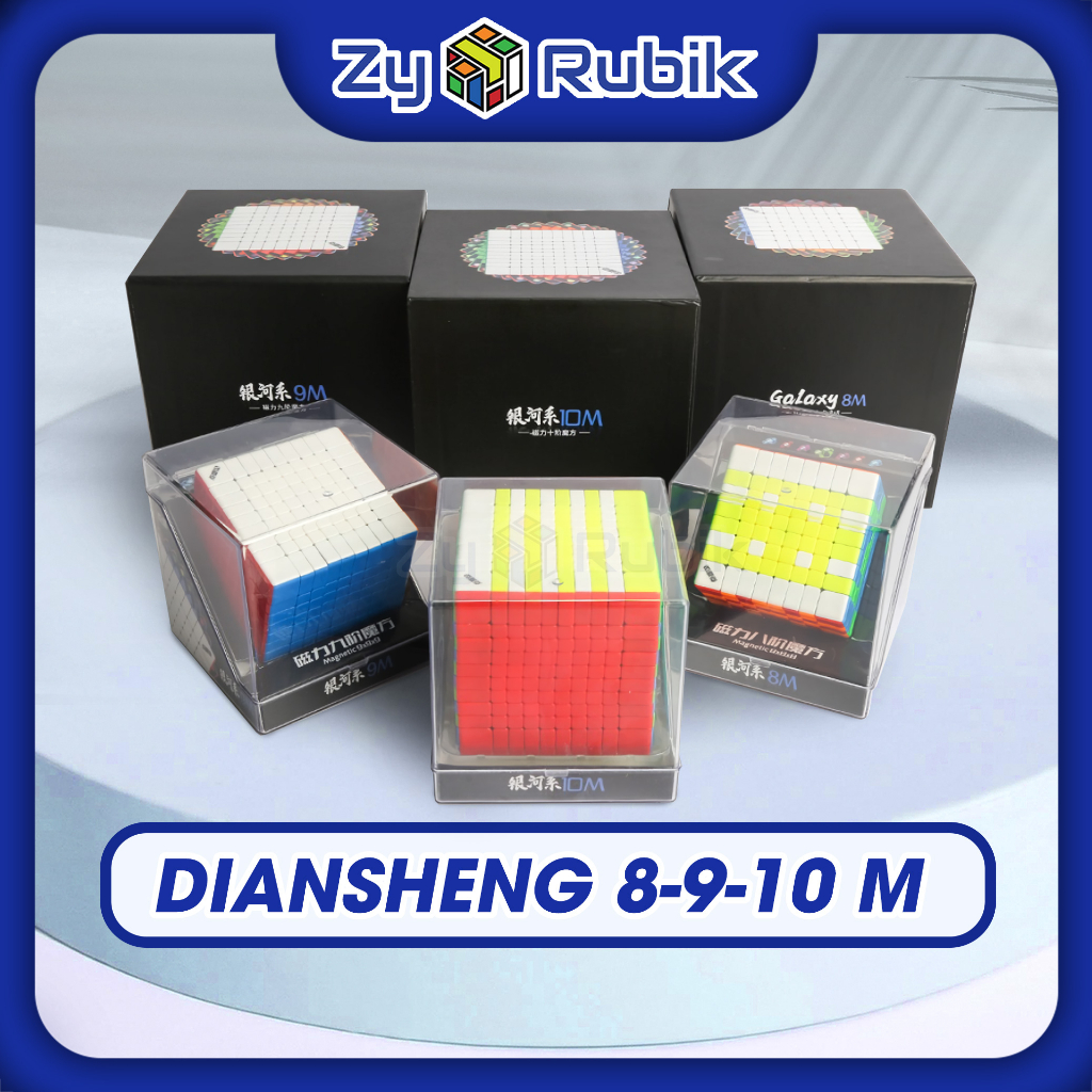 Rubik Big Cube Diansheng Galaxy 8M 9M 10M- Rubik Diansheng 8x8 9x9 10x10 Stickerless Có Nam Châm- Zyo Rubik