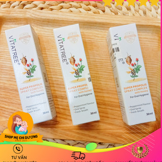 Chai Xịt Keo Ong Giảm Ho Vitatree 25ml - Xuất xứ Úc