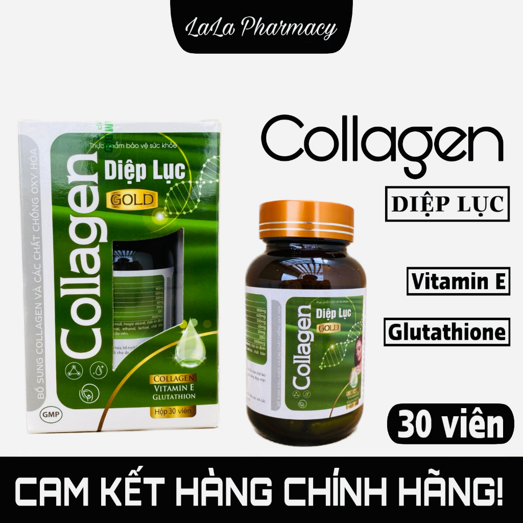 Viên uống dưỡng trắng da, bổ sung Collagen tinh chất Diệp Lục