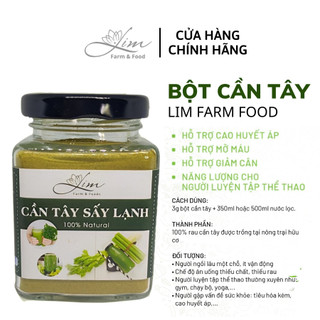 Bột cần tây nguyên chất hỗ trợ giảm cân đẹp da thanh lọc cơ thể - bột cần tây sấy lạnh Lim farm food amida_store