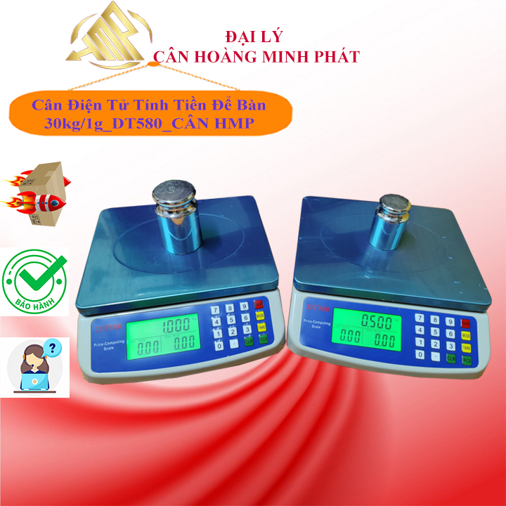 Cân điện tử tính tiền để bàn DT580 - 30kg/1g.CÂN NHÀ BẾP .... Mới Nhất.....
