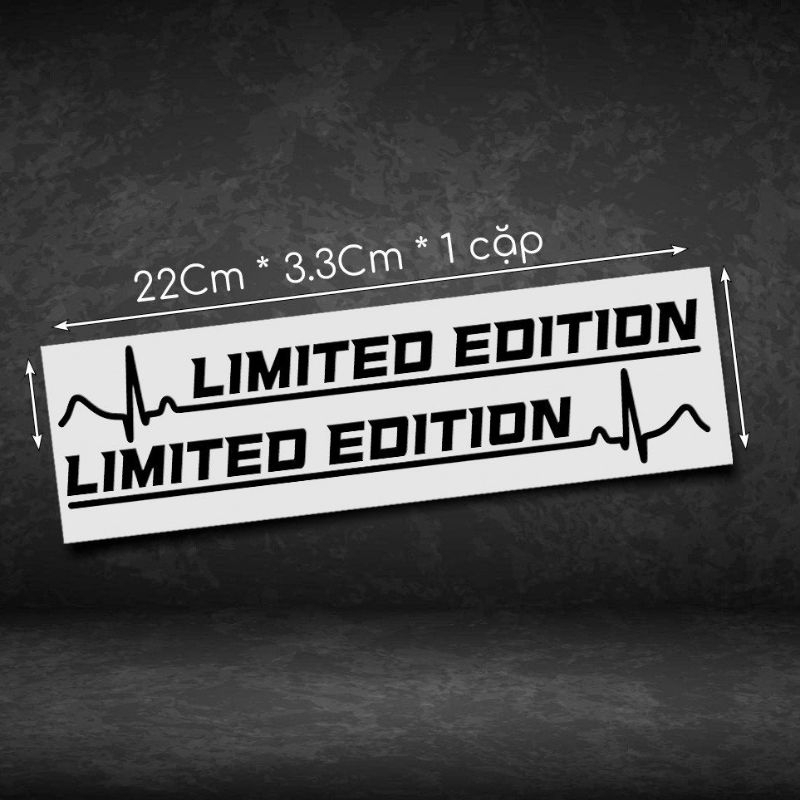 DECAL TEMLIMITED EDITION TRANG TRÍ DÁN XE MÁY HONDA-YAMAHA PHONG CÁCH