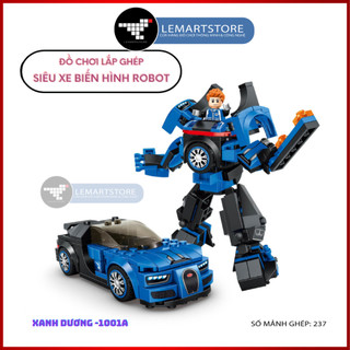 Lắp ráp rô bốt ô tô biến hình, đồ chơi robot cho bé từ LEMARTSTORE