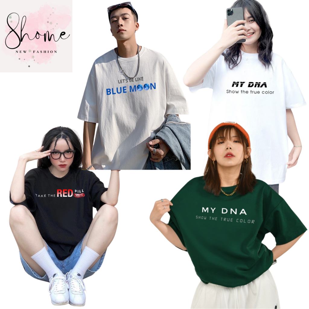 Áo thun unisex form rộng nam nữ SHOW THE TRUE COLOR cổ tròn vải cotton đẹp , co dãn 4 chiều