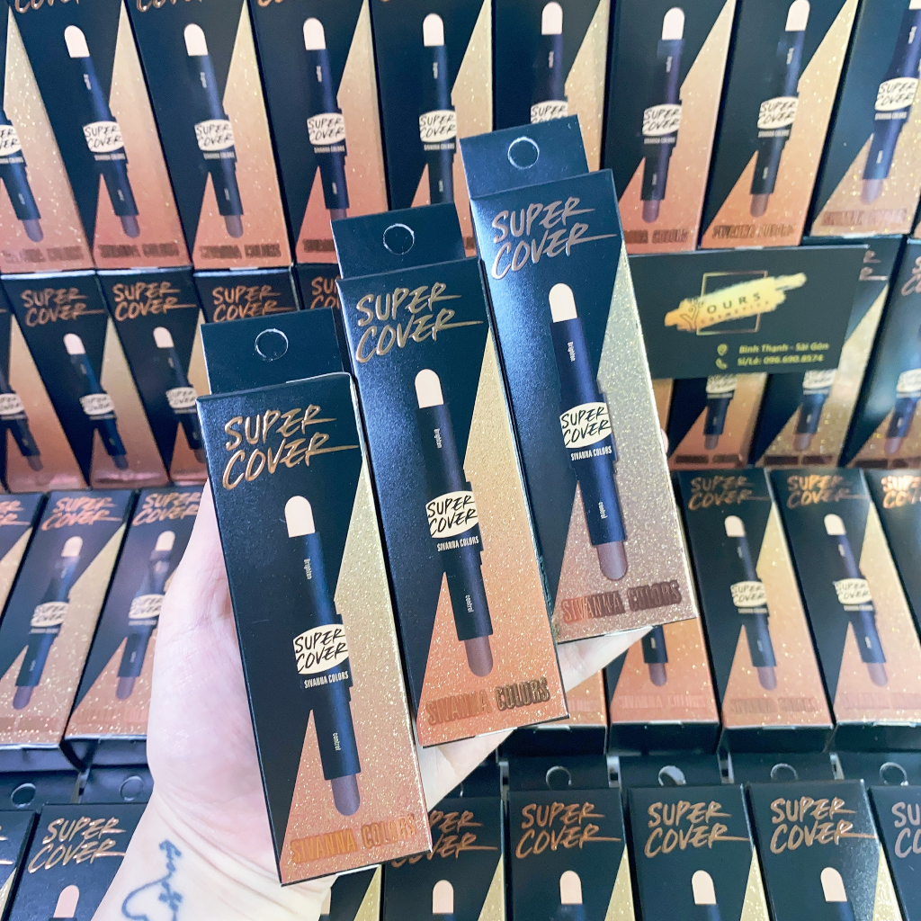 Bút tạo khối, bắt sáng và che khuyết điểm Sivanna Super Cover HF626 - Bút tạo khối 2 đầu Sivanna