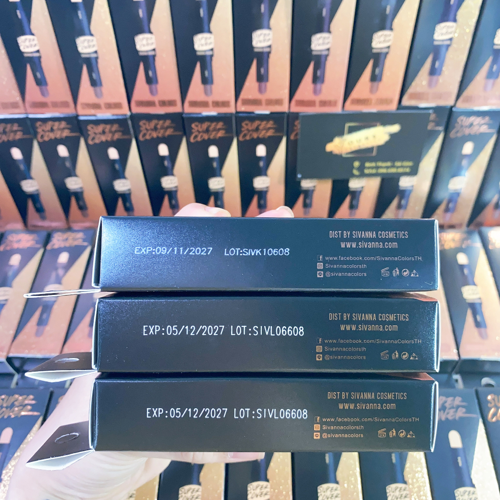 Bút tạo khối, bắt sáng và che khuyết điểm Sivanna Super Cover HF626 - Bút tạo khối 2 đầu Sivanna