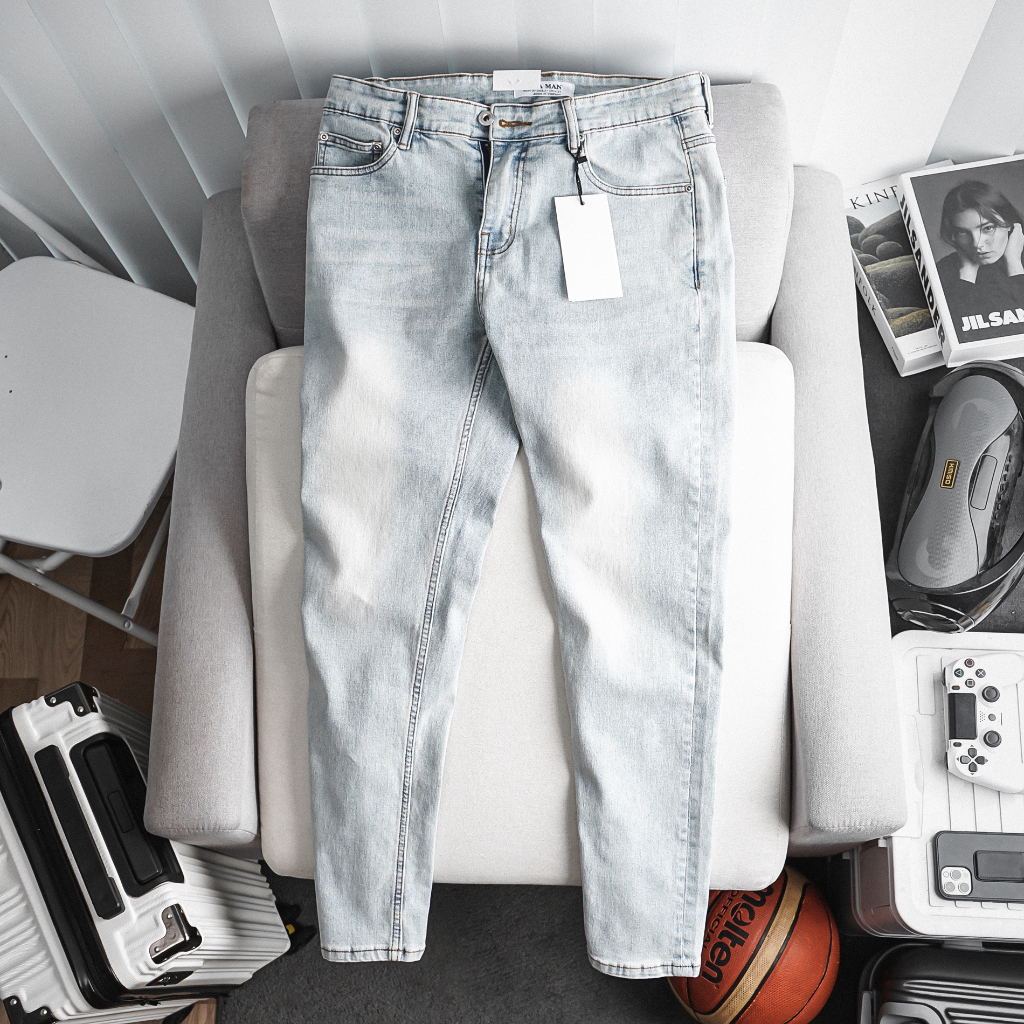 Quần Jean Nam skinny ống côn hàng vnxk cao cấp