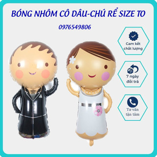 Bong bóng cô dâu chú rể trang trí
