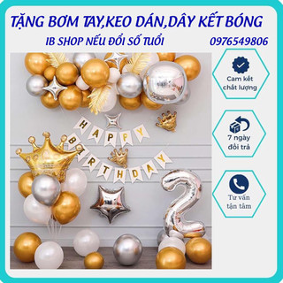 Set bóng trang trí sinh nhật bé trai và bé gái