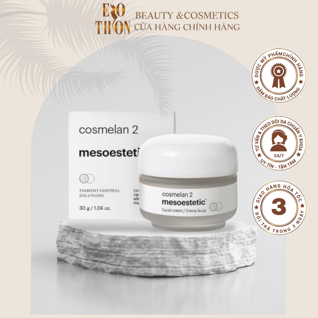 Kem nám Cosmelan 2 Chuyên nám mảng nám chân sâu ,đốm nâu tàn nhang , da không đều màu