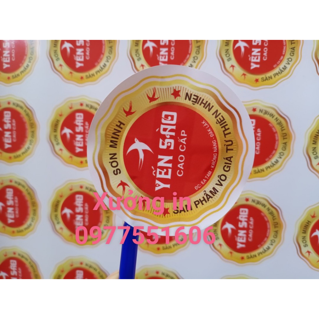 Tem nhãn dán - thiết kế miễn phí