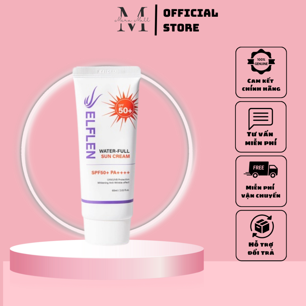 Kem chống nắng phổ rộng ngừa nếp nhăn, chống lão hóa ELFLEN WATER FULL SPF50+ PA ++++