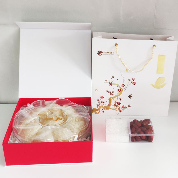 Yến Sào Sạch Lông Kèm Bộ Hộp Quà ISONEST - 100g
