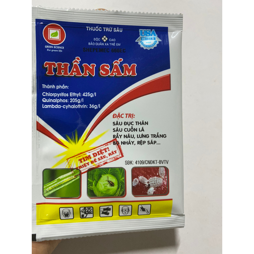 Thuốc Trừ Sâu THẦN SẤM Đặc Trị sâu đục thân sâu cuốn lá rầy nâu lưng trắng bọ nhảy rệp sáp
